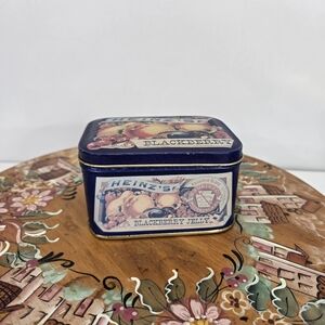 VTG 1983 HEINZ'S BLACKBERRY JELLY Tin Can Bristol Ware‎ Collectible Metal Tin